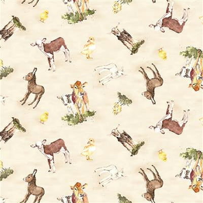 Clothworks - Y3942-11 Baby Animals