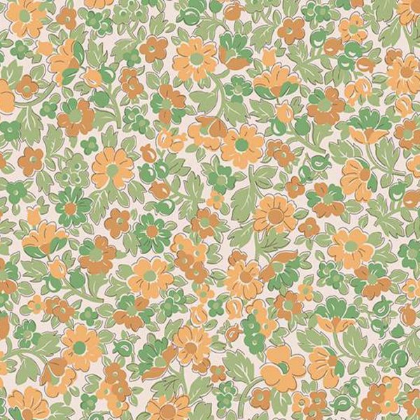 Molang Flowers Green - Riley Blake Cotton Fabric – Prism Fabrics & Crafts