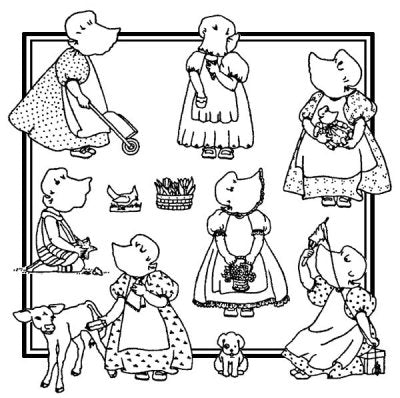Aunt Martha's Special Edition Embroidery Transfer Pattern - Quilt Label