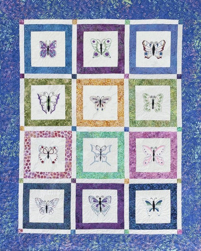 Butterfly Beauties Embroidery Quilt