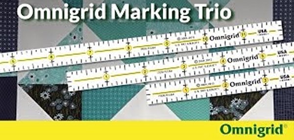 Omnigrid 3 Piece Marking Ruler Set