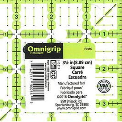 Omnigrip Ruler - 3.5" Square