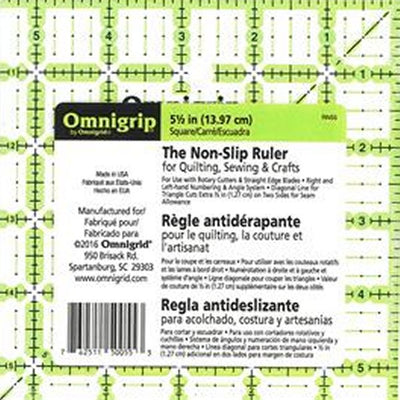 Omnigrip Ruler - 5.5" square