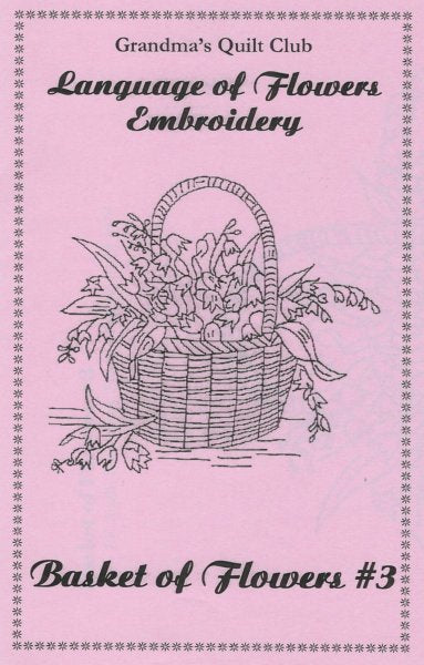 Penny Saver Embroidery - Basket of Flowers #3