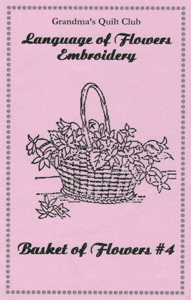Penny Saver Embroidery - Basket of Flowers #4
