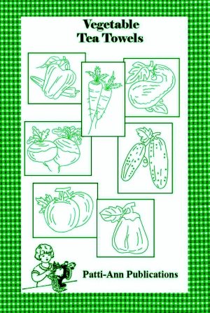 Vegetable Embroideries for Tea Towels