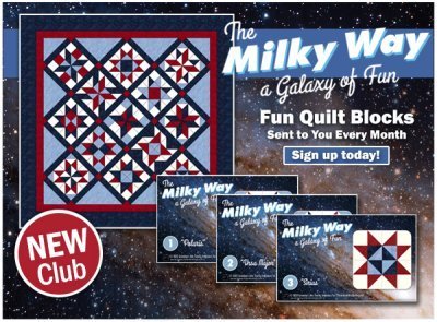 The Milky Way Block of the Month - Grandma's Attic Quilting