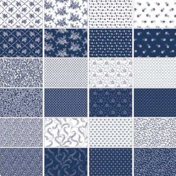 Benartex - Classic Keepsakes in Blue - Grandma's Attic Quilting