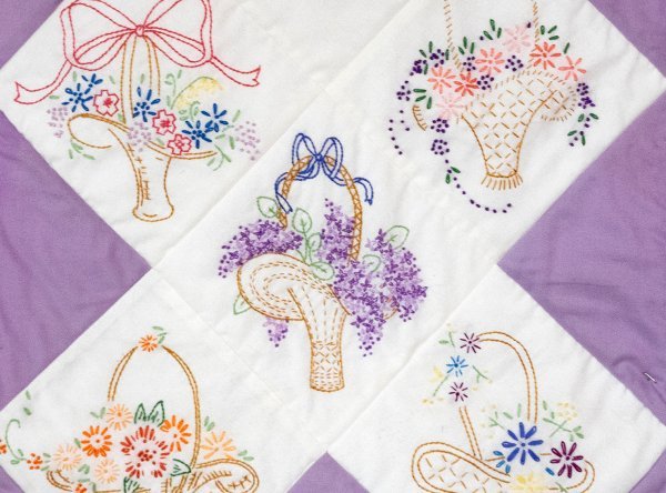 Block of the Month - Embroidery/Redwork - Grandma's Attic Quilting