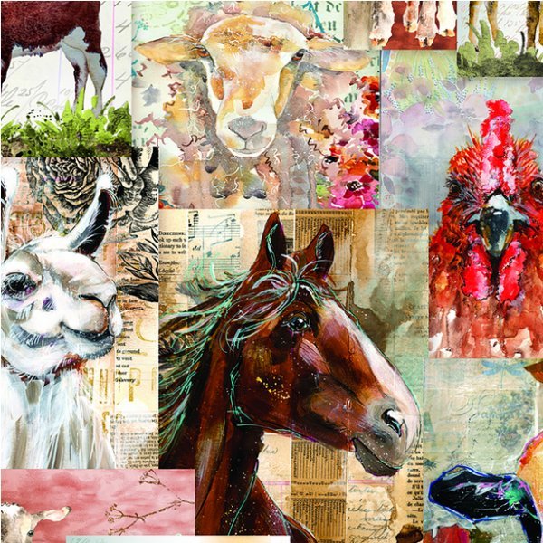 Clothworks - Farm Life - Grandma's Attic Quilting