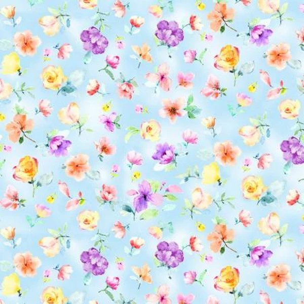 Floral Fabric - Grandma's Attic Quilting