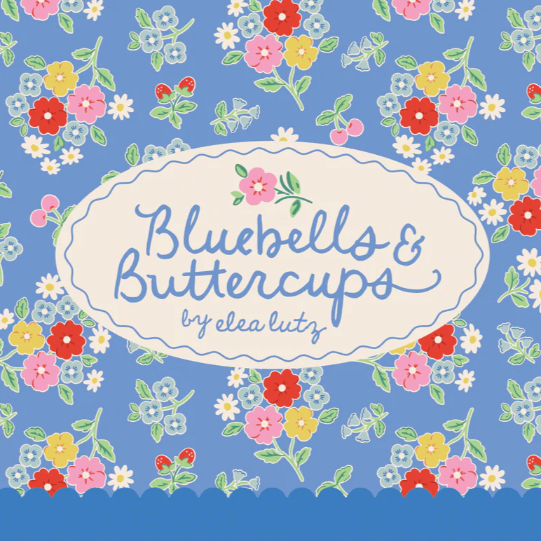 Poppie Cotton - Bluebells and Buttercups - Grandma's Attic Quilting