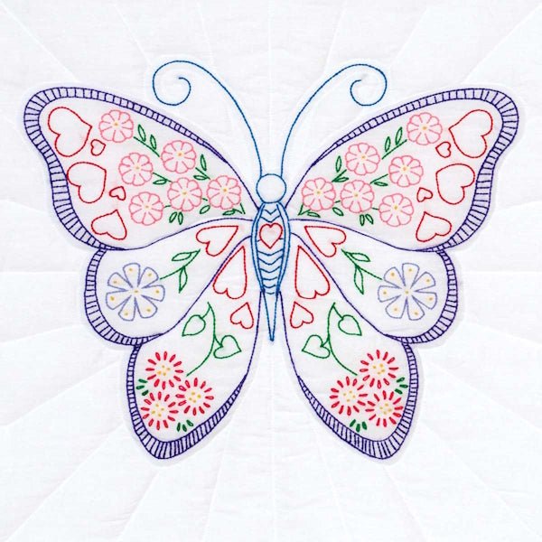 18" Quilt Blocks - 732-769 Butterfly - Grandma's Attic Quilting