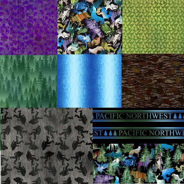 2026 All Pacific Northwest Shop Hop Fabric Bundle - Grandma&
