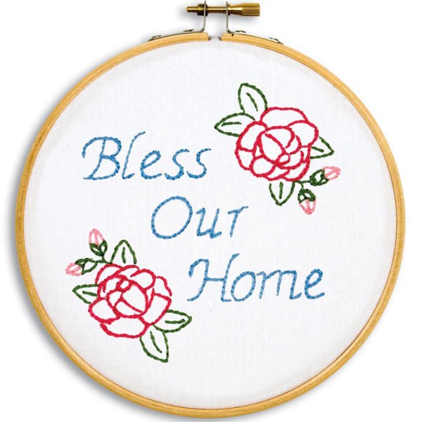 6" Hoop Kit - 4096-418 Bless Our Home - Grandma's Attic Quilting