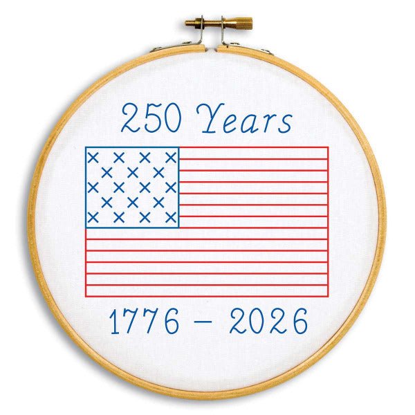 6" Hoop Kit - 4096-816 250 Years - Grandma's Attic Quilting