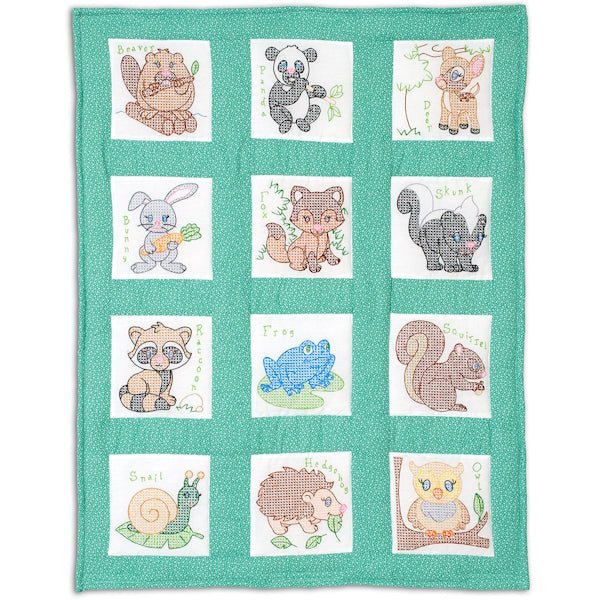 9" Quilt Squares - 300-894 Forest Friends - Grandma's Attic Quilting