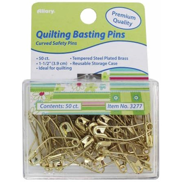 Allary - Curved Quilting Basting Pins 1 1/2"