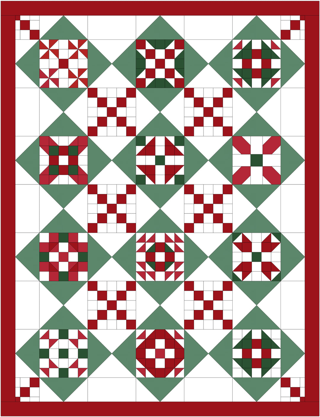 American Housewife - Red and Green Colorway