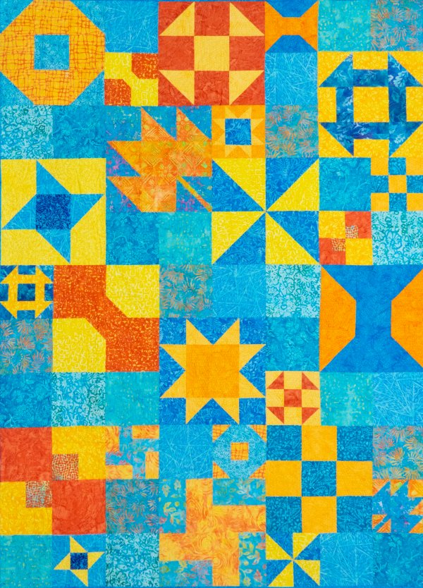 Block of the Month - Antiquated Etiquette Batiks