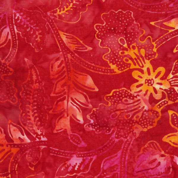 Majestic Batiks - Chrome-264 Red