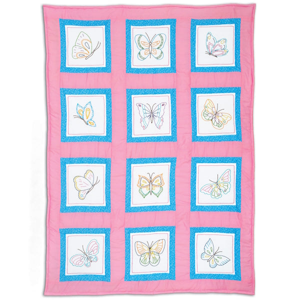 9" Quilt Squares - 737-571 Butterflies