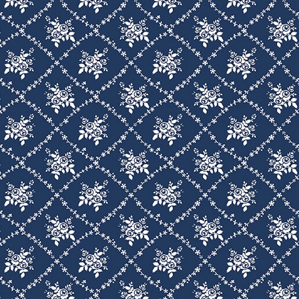Benartex - Classic Keepsakes in Blue – Grandma's Attic Quilting
