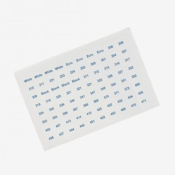 DMC - Floss Number Stickers