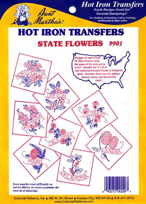 Embroidery Transfers - Aunt Martha Pattern Collections – Tagged Iron-On  Transfer Pattern– Grandma's Attic Quilting