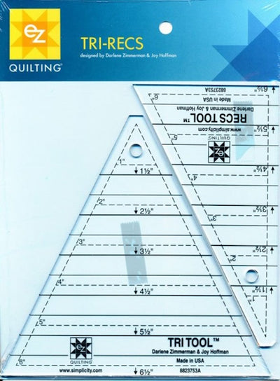 EZ Quilting - Tri Recs Triangle Rulers