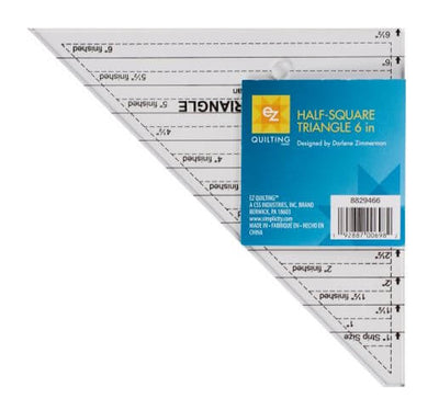 EZ Quilting - 6 Inch Half Square Triangle Ruler