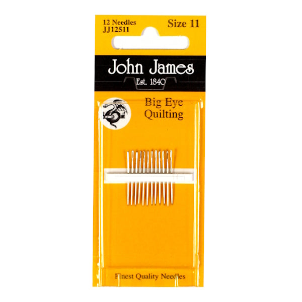 John James - Big Eye Quilting Needles - Size 11