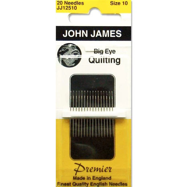 John James - Big Eye Quilting Needles - Size 10