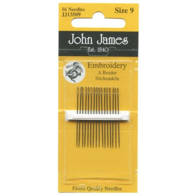 John James Embroidery Needles Size 9