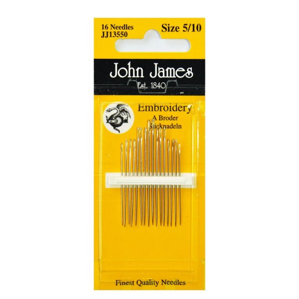 John James Embroidery Needles Size 5/10