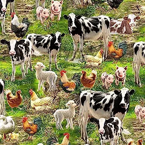 Timeless Treasures - C8336 Farm Animals