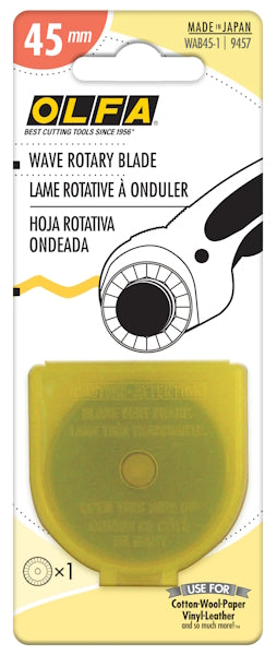Olfa - Rotary Cutter Blade - 45mm Wavy
