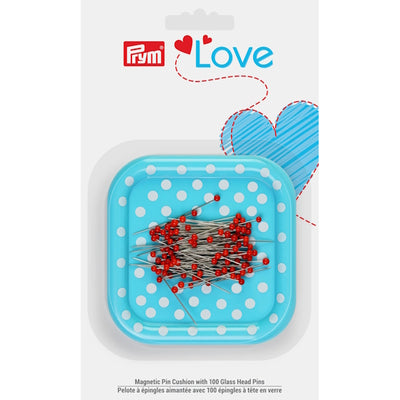 Prym - Magnetic Pin Cushion with 100 Glass Pins