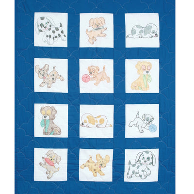 9" Quilt Squares - 300-24 Puppies