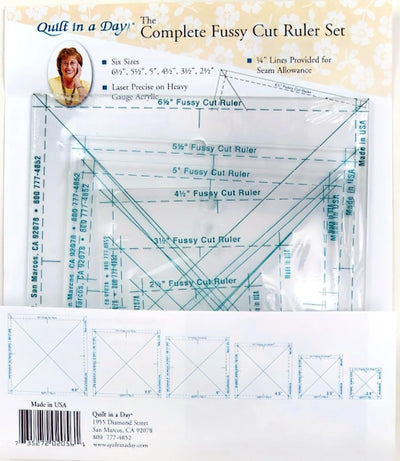 Quilt in a Day - Complete Fussy Cut Ruler Set