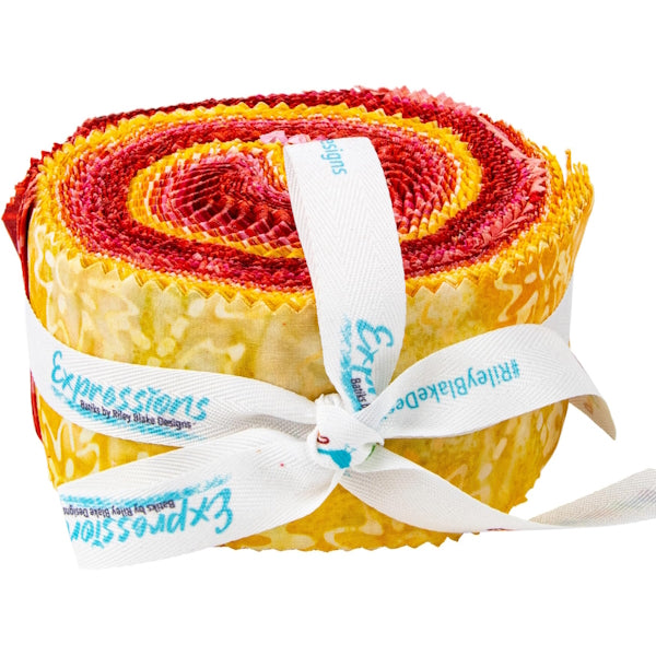 Riley Blake - Expressions Batik Rolie Polie - Berry Lemonade