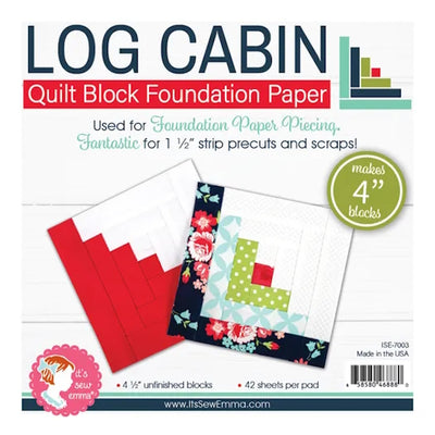 It's Sew Emma - Log Cabin Foundation Paper