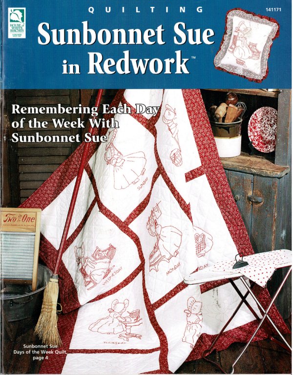 Sunbonnet Sue in Redwork