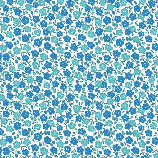 Farmhouse Floral Stripe Blue- Riley Blake Cotton Fabric – Prism Fabrics &  Crafts