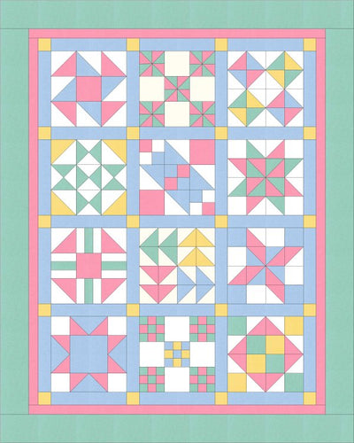 Quilt Block Kit - Traditional Favorites Pastel Colorway