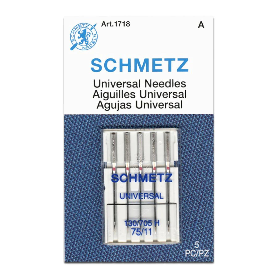 SCHMETZ Gold Embroidery Sewing Machine Needles - Titanium Coated, Size 90/14, 5-Pack For Smooth Stitching
