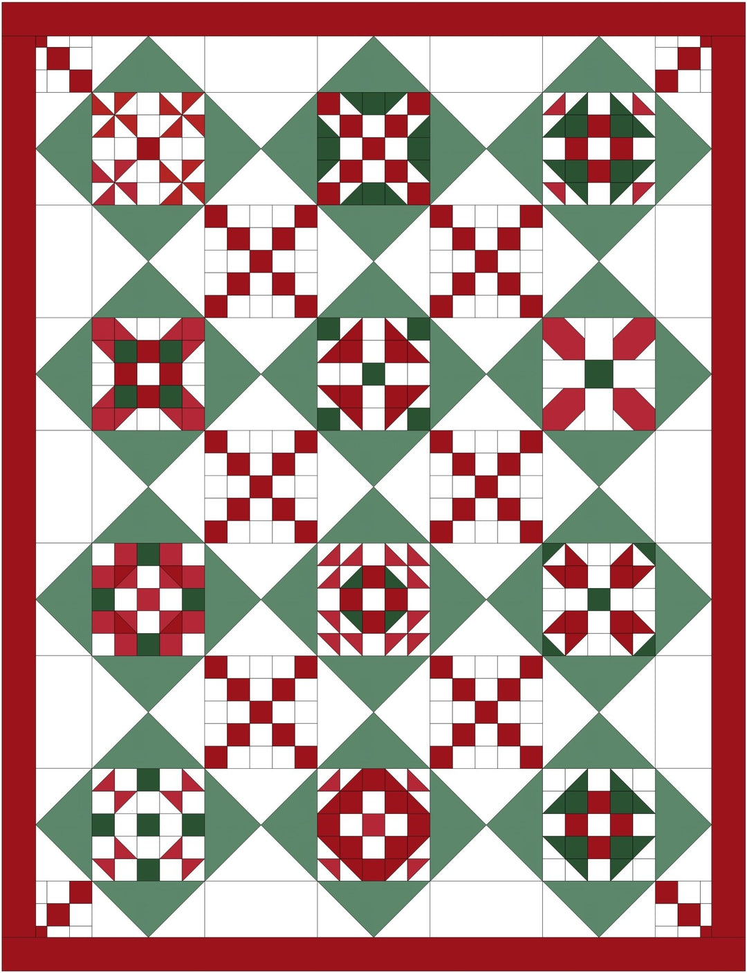 American Housewife - Red and Green Colorway - Grandma&