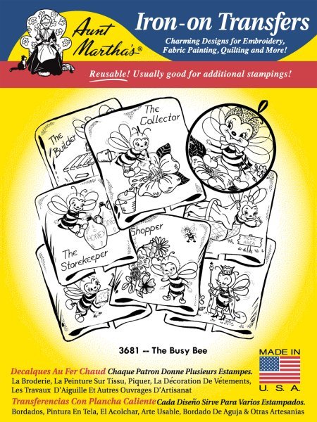 Aunt Martha 3681 The Busy Bee - Grandma's Attic Quilting