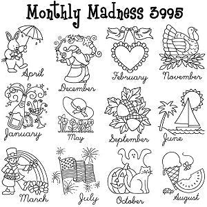 Aunt Martha 3995 - Monthly Madness - Grandma&