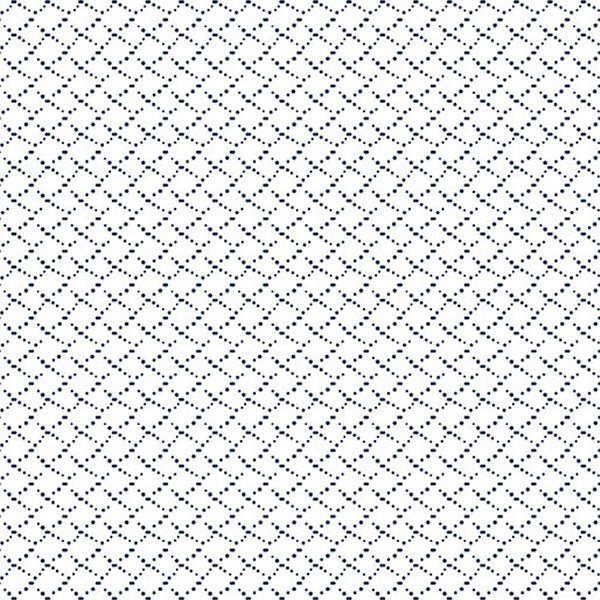 Benartex - 14658-50 White/Navy - Grandma&